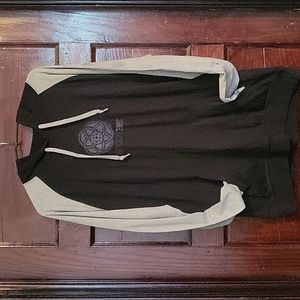 Disney Epcot Black Long Sleeve Hooded T-shirt. Large.